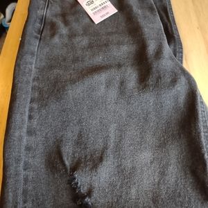 Black distressed jeans